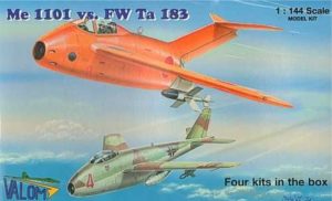 Valom Models 1/144 Me-1101 & FW Ta-183 4 Kits 14401