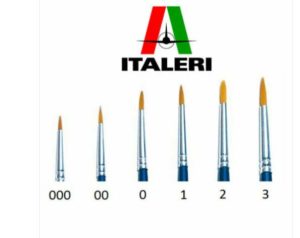 Italeri 0/10 Synth Round Brush W Brown Tip - A51281