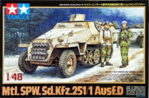 TAMIYA 1/48 SPW Sd.Kfz. 251:1 Ausf D Half-Track 32564 Overlord and SOVIET STORM