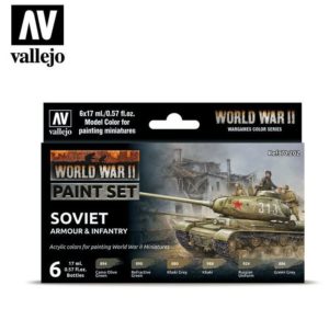 AV Vallejo Model Color Set - WWII Soviet Armour and Infantry 70202