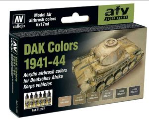 Vallejo MODEL AIR SET  DAK COLORS 1941-44 Paint Set 71207