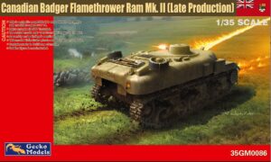 GECKO 35GM0086 1/35 CANADIAN BADGER FLAMETHROWER RAM MK II LATE PROD Overlord ASSAULT ON THE RHINE