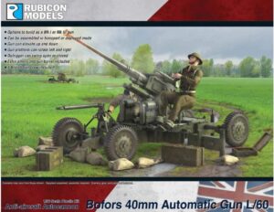 Rubicon Models 280123 1/56 British 40mm Bofors Automatic Gun Mk I/III Overlord ASSAULT ON THE RHINE