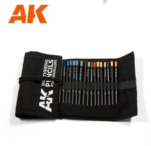 AK Interactive 10048 Weathering Pencils Full Range Case AK10048