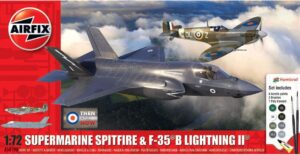 AIRFIX A50190 1/72 Supermarine Spitfire & F-35B Lightning II 'Then and Now