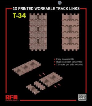 RYE FIELD MODEL 2023 1/35 Workable Track For T-34 Medium Tank
