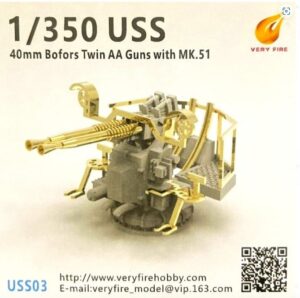 Very Fire USS03 1:350 USS 40 mm Bofors Twin AA Guns with MK.51 8 sets