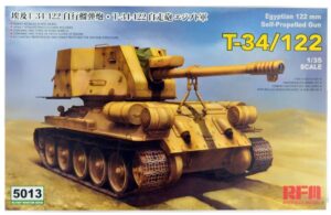 Rye Field Model 5013 1/35 Egyptian T-34/122 122mm Self-Propelled Gun