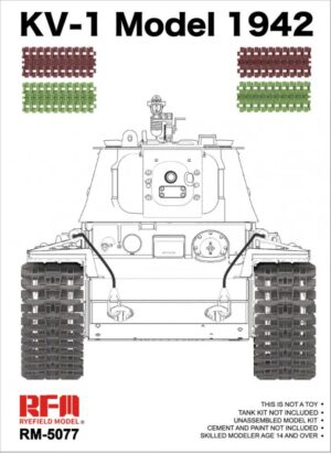 RYE FIELD 5077 1/35 WORKABLE TRACK LINKS KV-1 Model 1942 THFS