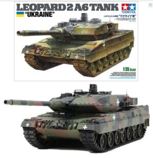 Tamiya 25207 1/35 Leopard 2 A6 Ukraine Ltd Edition Tank Model Kit