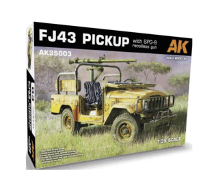 AK Interactive AK35003 1:35 FJ43 Pickup With SPG-9 Recoilless Gun