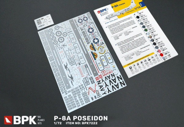 Big Planes Kits BPK7222 1:72 Boeing P-8A Poseidon RAAF and US Navy - Image 7