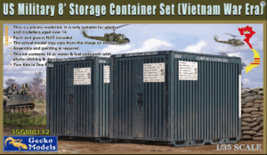 Gecko Models 35GM112 1/35 US Military 8` Storage Continer Set (Vietnam War Era