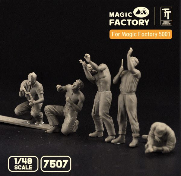 MAGIC FACTORY MF7507 1/48 Ground Service Crew Set (3D printed) THFS - Image 2