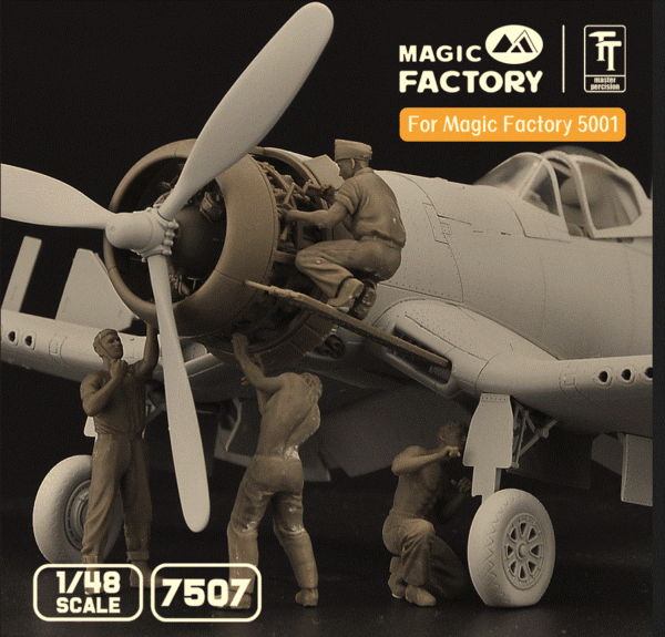 MAGIC FACTORY MF7507 1/48 Ground Service Crew Set (3D printed) THFS - Image 3