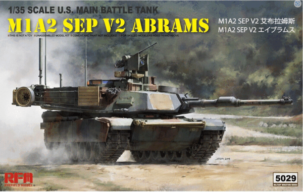Rye Field UK Core Range 5029 1:35 M1A2 SEP V2 ABRAMS US ARMY MBT