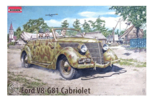 Roden 820 - 1:35 Ford V8-G81 Cabriolet  WW2 German Service