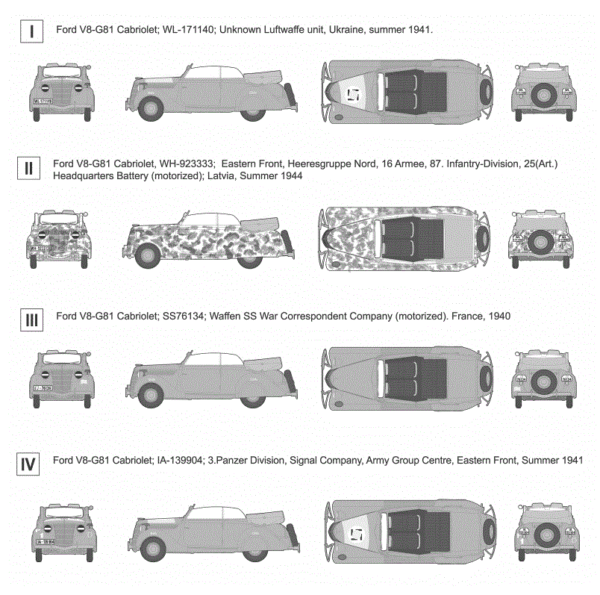 Roden 820 - 1:35 Ford V8-G81 Cabriolet  WW2 German Service - Image 3