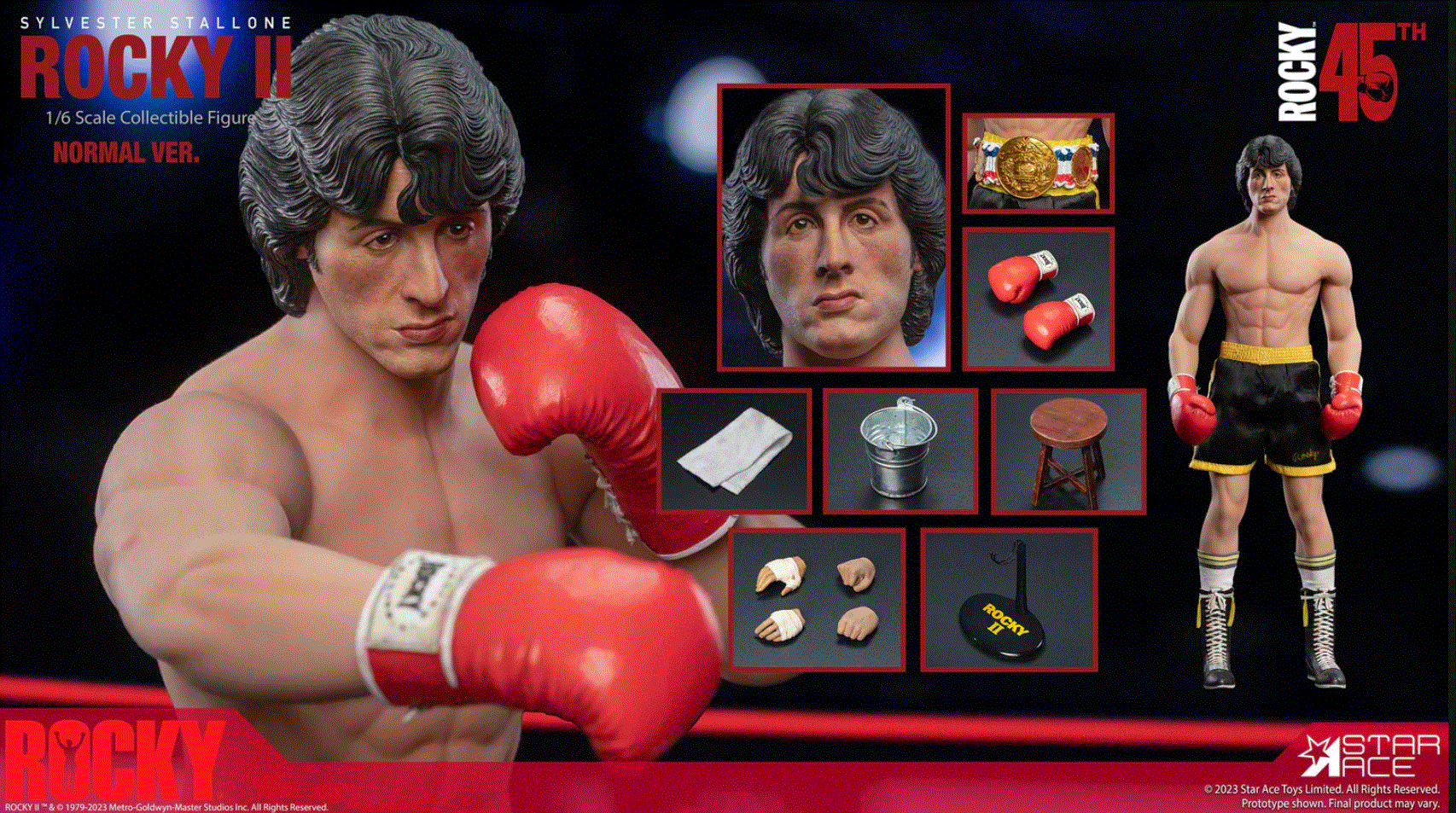 Rocky II 1/6スケールコレクティブルディオラマ Rocky 2: Rocky Balboa Collectible Action Figure DX Ver