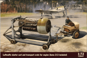 IBG MODELS 72547 1/72 Luftwaffe Starter car and Transport Crate for engine (Jumo 213 included