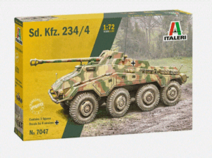 Italeri 7047 1/72 Sd.kfz. 234/4 Armoured Car with PAK 40 Plastic Model Kit Overlord