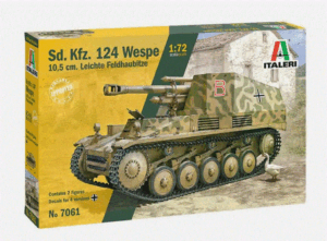 Italeri 7061 1:72 Sd.Kfz.124 'Wespe' 10.5cm Leichte Felhaubitze overlord BRITISH ARMY BATTLE SCHOOL