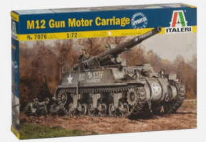 Italeri 7076 1/72 scale WW2 US M-12 Gmc M12 Gun Motor Carriage  BRITISH ARMY BATTLE SCHOOL