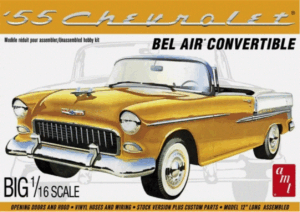 AMT 1134 1/16 1955 Chevy Bel Air Convertible Plastic Model Kit