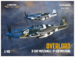 Eduard 11181 1/48 P-51B Mustang D-Day Mustangs Dual Combo Model Kit Overlord