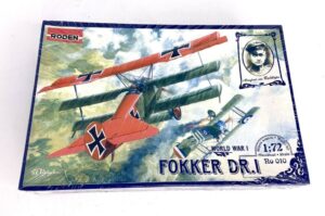Roden 010 1:72 scale Fokker Dr.I World War I German Fighter