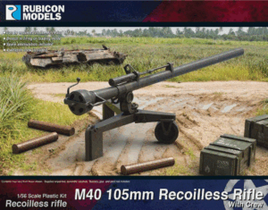 Rubicon 280130 1/56 M40 105mm Recoilless Rifle w/Crew Model Kit