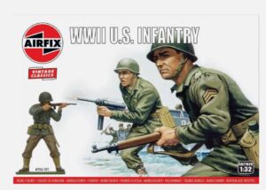 Airfix A02703V 1/32 WWII U.S. Infantry Plastic Model Figures WEST WALL ASSUALT ON THE RHINE