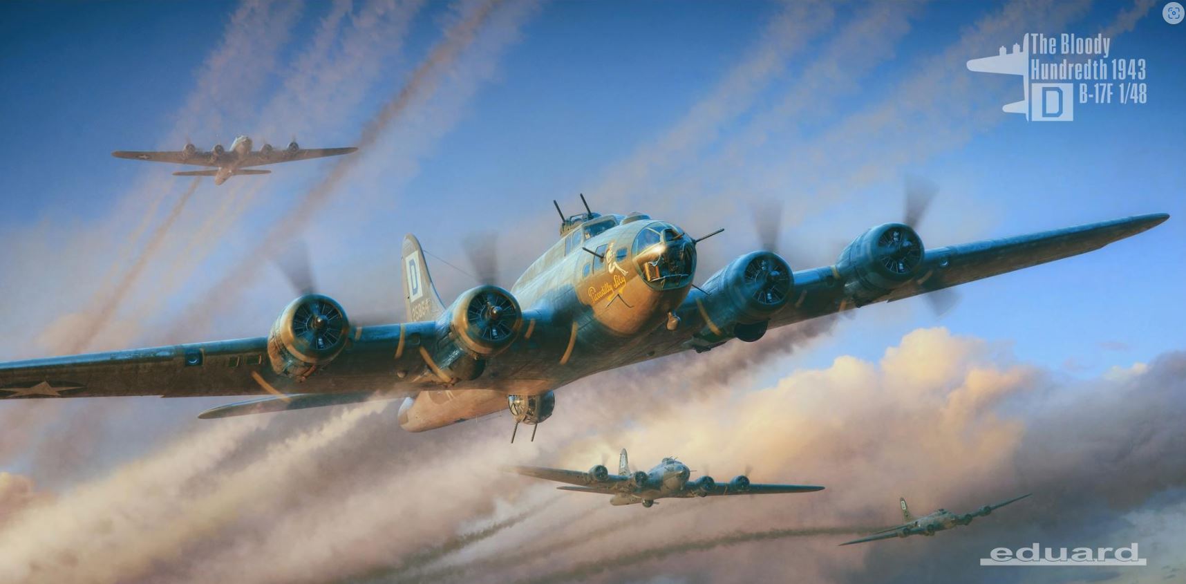 EDUARD 11183 1/48 BOEING B-17F THE BLODDY HUNDREDTH 1943 Overlord VERSION 2 MASTERS OF THE AIR