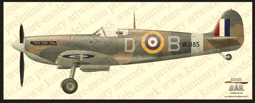 KOTARE K32002 1/32 Supermarine Spitfire Mk Va Wing Commander Douglas Bader Tangmere Wing 1941 SPECIAL PRICE - Image 5