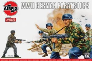 Airfix A02712V 1:32 German Paratroops (WWII) Vintage Classic Series ASSUALT ON THE RHINE