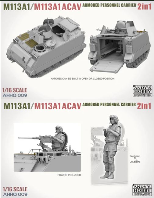 ANDYS HOBBY HEADQUARTERS AHHQ009 1/16 M113A1 OR M113 ACAV - Image 2