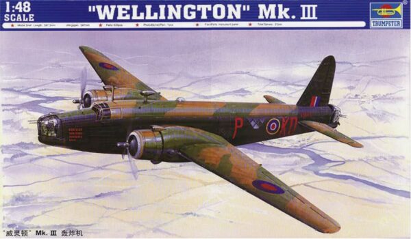 Trumpeter 02823 1/48 Royal Air Force Wellington Mk. III Bomber THFS BMB CD - Image 2