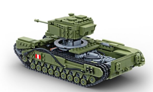 BUILD ARMY 2001 1/33 WW2 BRITISH CHURCHILL MK III TANK BRICK MODEL WITH INTERIOR DETAIL Overlord - Image 3