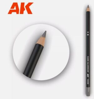 AK Interactive 10035 Dark Aluminium Nickel - Weathering Watercolor Pencil