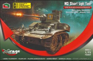 Mirage Hobby 726069 1/72 M3 STUART Light Tank 2/6th Australian Armd Regt Dec.42-Jan 43 HELL IN THE PACIFIC