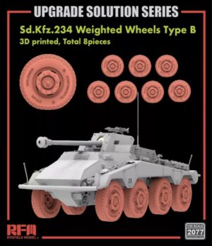 Rye Field Models 2077 1/35 Sd.Kfz.234 Weight Wheels Type B x8 Model Kit NOV CTN