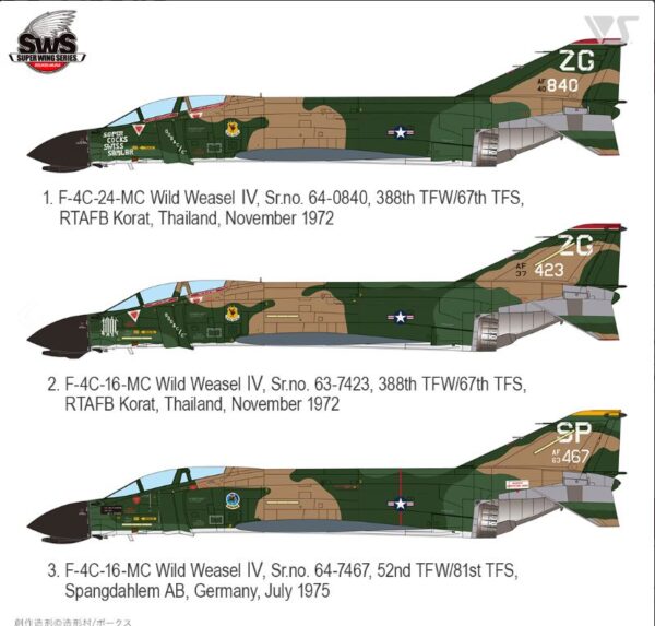 ZOUKEI MURA SWS48-16 USAF F-4C PHANTOM II WILD WEASEL IV - Image 3
