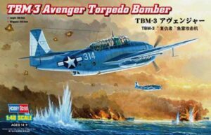 Hobbyboss 80325 1/48 US Navy Grumman TBM-3 Avenger Torpedo Bomber HELL IN THE PACIFIC