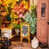 Rolife Floral Corner Book Nook DIY Miniature Dollhouse TGB09 - Image 2