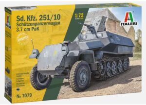 Italeri 7079 1/72 WW2 German Sd.Kfz. 251 /10 Halftrack with Pak 3.7 model kit