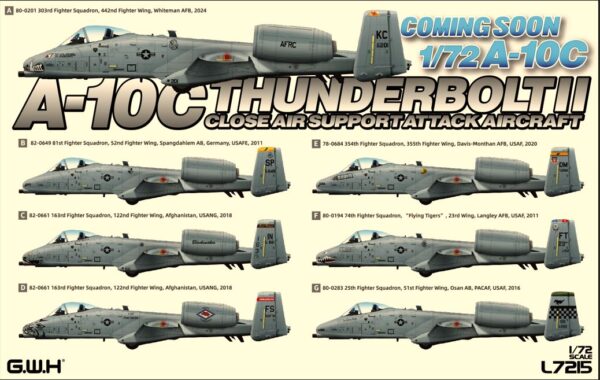 GREAT WALL HOBBY L7215 1/72 A10C Thunderbolt II  Plastic Model Kit - Image 4