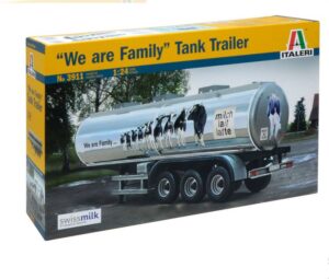ITALERI 3911 1/24 Tank Trailer For Truck We Are Familiy Milk Trailer.