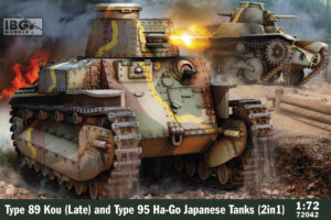 IBG 72042 1/72 Type 89Kou And Type 95Ha-Go Plastic Kit HELL IN THE PACIFIC