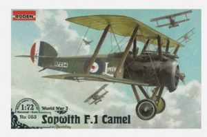 Roden 053 1:72nd scale Sopwith F.I Camel Walter Bentley