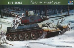 Trumpeter 00905 - 1:16 T-34/76 Soviet Tank (1942) - SOVIET STORM